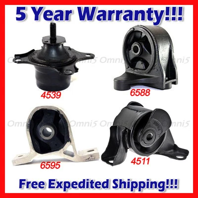 M043 For 2004 Acura EL 1.7L w/ Auto CVT Trans. Motor & Trans Mount Set 4pcs - Image 1 of 4