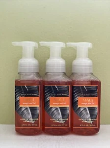 (3) Bath & Body Works MAUI MANGO MAI TAI Foaming Hand Soap w/ Coconut Oil NEW - Picture 1 of 1