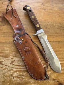 Vntg. Puma White Hunter 6399 Master Steel W. Germany Wooden Handle w/ Sheath - Picture 1 of 19