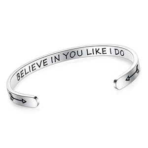 Believe In You Like I Do Bracelets for Teens Women Friends Jewelry Gift - Picture 1 of 6