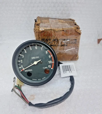 Tacômetro genuíno Kawasaki GTO KH100 KH125 NOVO NA CAIXA Japão 25015-1002 - Imagem 1 de 4