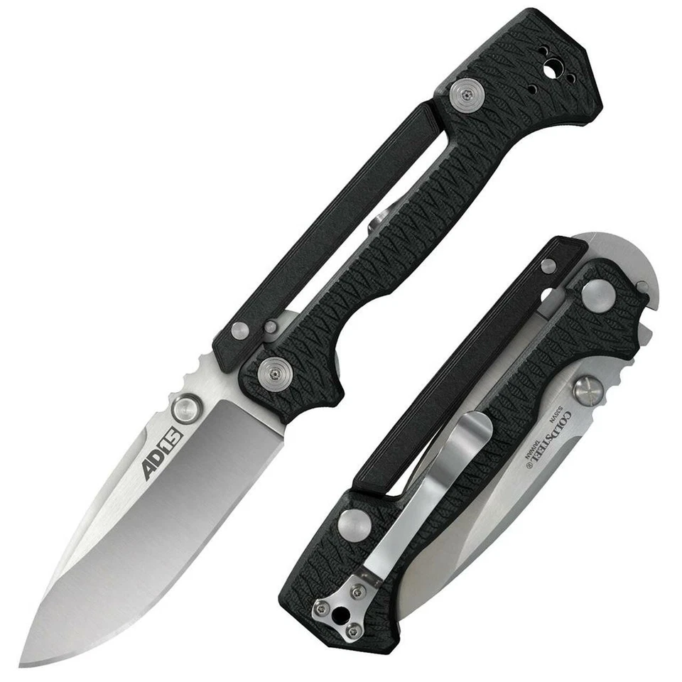 Cuchillos Cold Steel AD-15 bloqueo de palanca 58SQB CPM S35VN acero inoxidable negro G10 Foto 1 de 1