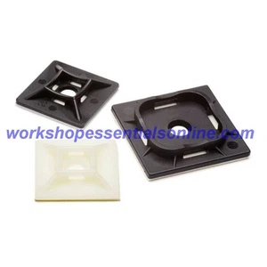 Kabelbinder selbstklebende Halterungen - Schraube oder Niete zur Sicherung von maximal 13 mm Kabelbinder - Bild 1 von 4