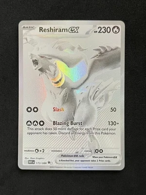 Pokémon Reshiram ex 173/086 Sv: White Flare Holo NM - Image 1 of 2