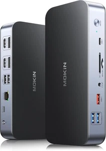 MOKiN 15-in-1 Dual Monitor DisplayLink Dockingstation MODK1501 - Bild 1 von 5