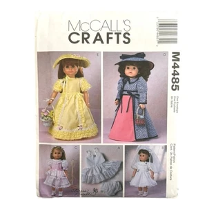 "Ropa de muñeca McCall's patrón de costura M4485 para muñeca de 18"" ocasión especial sin cortar" - Imagen 1 de 3