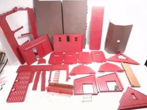 Ertl Farm Country Western Ranch  Red Barns Brown Roof Lot 31 Pieces Vintage Toys - Picture 1 of 9