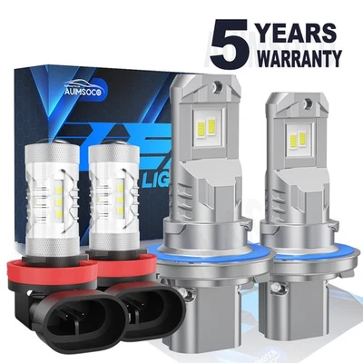 For Pontiac Torrent Sport Utility 2006-2009 LED Headlight Fog Light Bulbs Bright - Image 1 of 4