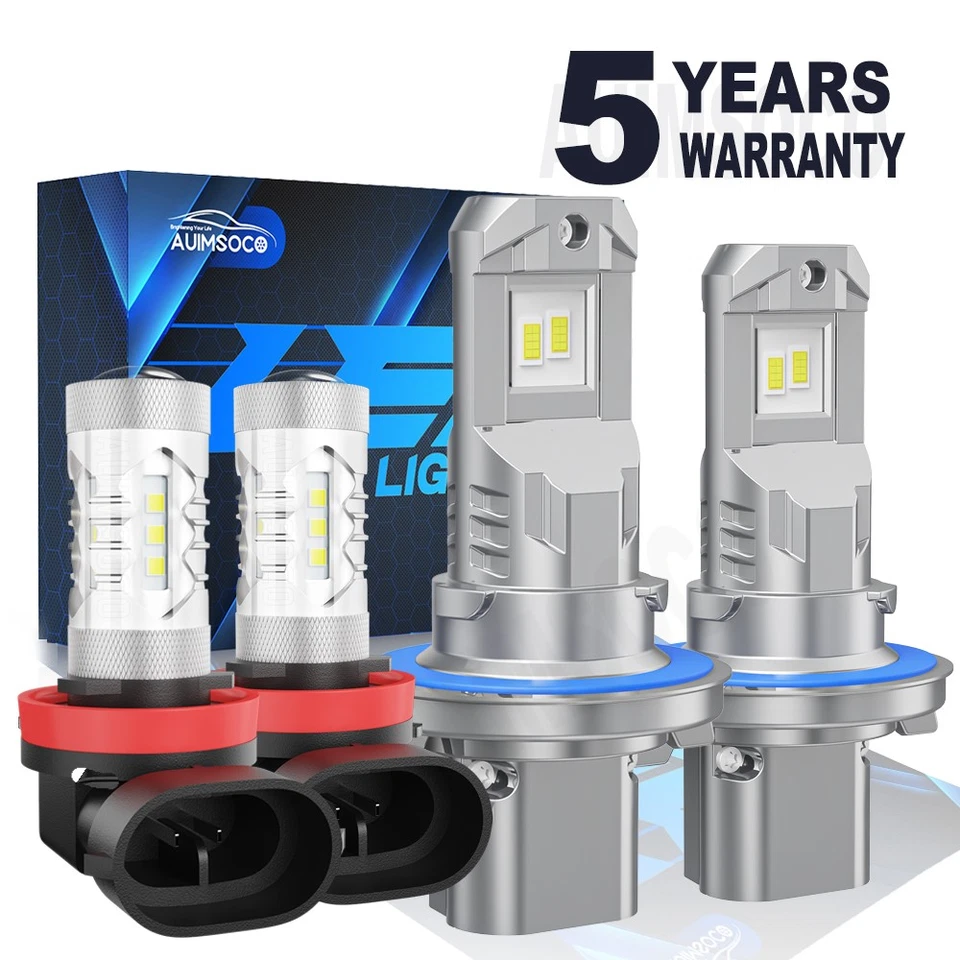 For Ford Transit Connect 2010 2011 2012 2013 LED Headlight Fog Light Bulbs Combo - Image 1 of 4