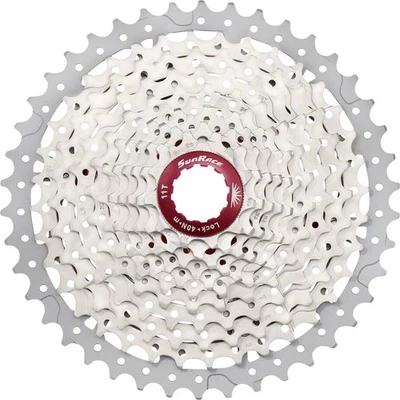 SunRace MX8 Cassette - 11 Speed, 11-42t, Silver - Image 1 of 3