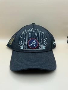 Atlanta Braves New Era Oficial 2021 Serie Mundial Campeones Sobre el Campo Gorra Gorra - Imagen 1 de 2