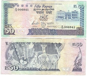 Mauritius - 50 Rupees 1986 VF P. 37b Lemberg-Zp - Picture 1 of 1