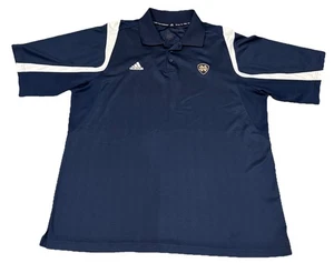 Notre Dame Adidas Herren Clima Cool Fußball Navy Blau University Polo X/LG? DESC - Bild 1 von 11