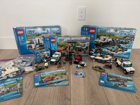 Lego 2014 City Police Patrol Lot 60045, 60048, 60041, 60044, 30002, With Boxes