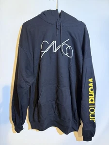 CNCO Bly Band Hoodie XL Black Logo World Tour Drawstring Pullover - New! - Picture 1 of 3