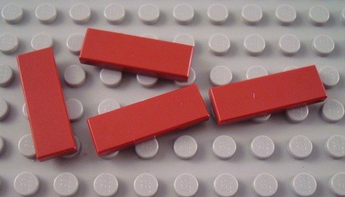 LEGO Lot of 4 Dark Red 1x3 Tile Pieces | eBay