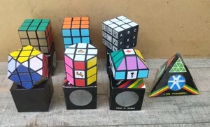 7 Vintage 1980's Wonderful Puzzler Oddball Cubic Cube Puzzles - Picture 1 of 15