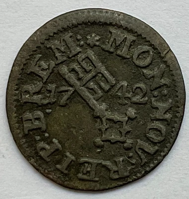 1742 German States BREMEN 1/2 Groten KM# 100.2 - Image 1 of 2