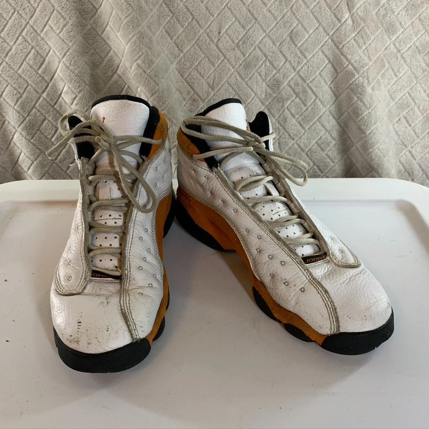 Zapatillas Nike para niños grandes talla 6.5Y Air Jordan 13 retro estrellas de mar blanco naranja Foto 1 de 4