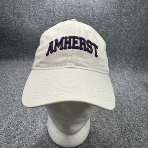 Amherst College Mammoths Hat Cap White Adjustable Legacy Six Panel NEW - Picture 1 of 16