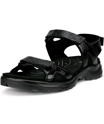 Ecco Women's Yucatan Offroad 2.0 Sandals Black Patent EU 37 Size 6 - 6.5 US - Image 1 of 4