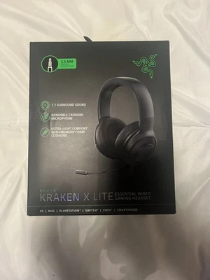 RAZER Kraken X Lite Essential Wired Gaming Headset w/ 7.1 Surround Sound -Black - Image 1 of 2