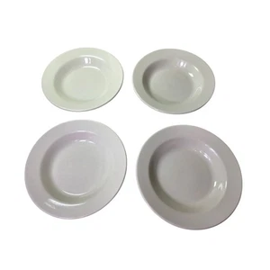 Homer Laughlin Cremeweiß Creme Große Lippe Schwer 9" Pastaschalen 4er Set - Bild 1 von 8