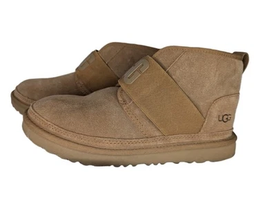 Ugg Neumel II Graphic Slip On Suede Sheepskin Lined Boots Chestnut Brown Size 6 - Image 1 of 4