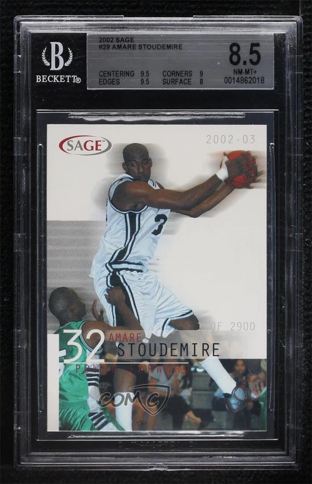 2002 Sage /2900 Amare Stoudemire Amar'e Stoudemire #29 BGS 8.5 Rookie RC - Image 1 of 2