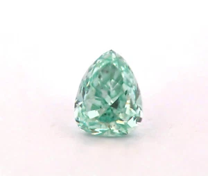 Real 0.23ct Natural Loose Fancy Green Top Color Diamond GIA VS1 Pear Shape - Picture 1 of 6