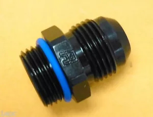 Russell 670710 Fuel Radius Fitting Flare Straight Male -10AN ORB to -10 AN Black - Picture 1 of 1