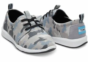 Toms Kids Del Rey Camo Printed Canvas Sneakers Textile SIZE 4 Youth - Picture 1 of 1