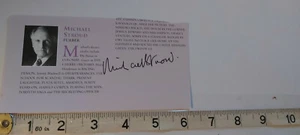 MICHAEL STROUD HAND SIGNED PRESS CUTTING AND COA - Picture 1 of 1