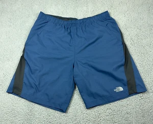 The North Face Shorts Mens L Long Blue Flash Dry Outdoor Casual Hiking Packable - Picture 1 of 9