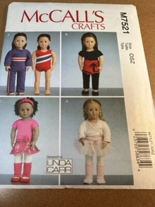 18 Zoll Puppe Schwimmen, Tanzkleidung & Schuhe Schnittmuster McCalls M7521 - Bild 1 von 1