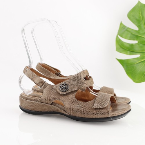 Sandalo donna Clarks Tiffani Aldora taglia 9 pelle bronzo slingback regolabile