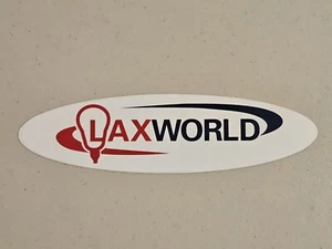 Lax World Lacrosse Sticker / Rare/Vintage - 8”x2.5" - Original Towson Baltimore - Picture 1 of 1