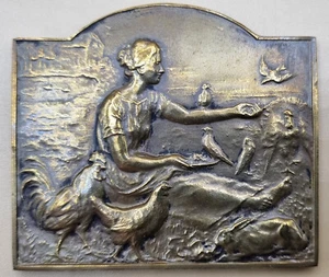 Medalla, placa en honor a la liberación Frameries 1944 Medaglia, Fisch & Co. - Imagen 1 de 7
