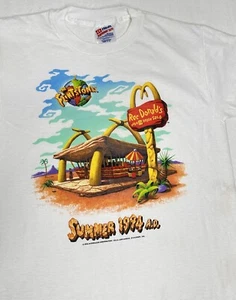 The Flintstones Movie T-Shirt 1994 Summer McDonalds Promo YOUTH Size Large 14-16 - Picture 1 of 11