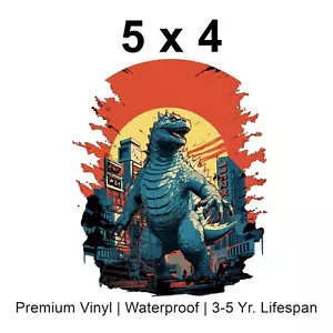 Pegatina de vinilo Godzilla Car Peeker Anime Godzilla Mecha pegatina de vinilo impermeable - Imagen 1 de 2