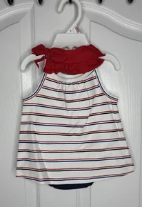 Carter’s Baby Girls’ 3-Piece Summer Outfit Striped Dress ,Navy Shorts,headband - Picture 1 of 3