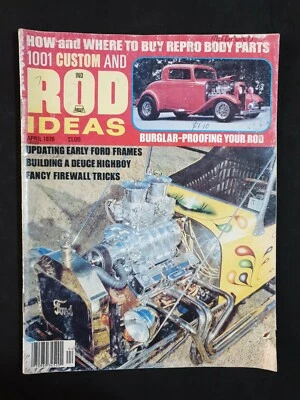 1001 CUSTOM AND ROD IDEAS - Vintage Hot Rod Magazine April Vol.10 No.4 1976 - Image 1 of 4