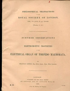 Gotch, " Further Observations on the Electromotive Properties/////" - Picture 1 of 1