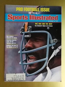 Sports Illustrated September 22 , 1975 Mean Joe Greene Pittsburgh Steelers 1024 - Picture 1 of 2