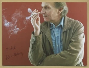 Michel Houellebecq - scrittore francese - rara foto autentica firmata - 2023 - certificato di autenticità - Foto 1 di 2