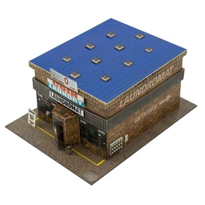 1/48 Slot Car O Scale Coin Laundry Laundromat Diorama Fits Lionel, Bachmann - Picture 1 of 5