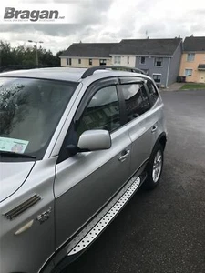 Window Deflectors - Adhesive To Fit BMW X3 Series 2003 - 2010 Tinted Acrylic - Picture 1 of 6