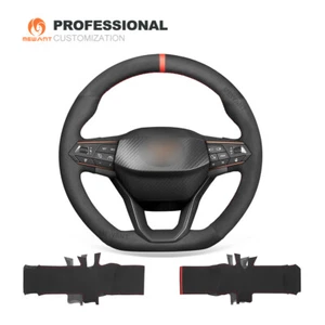 DIY Custom Synthetic Suede Car Steering Wrap Cover for Seat Cupra Leon 2020-2021 - Bild 1 von 10