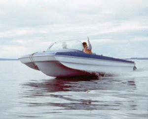 MODIFIED TRI-HULL TRAILERABLE BOAT COVER 16'5" TO 17'4" MAX 86" BEAM I/O US MADE - Picture 1 of 5