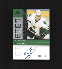 2002-03 SP Authentic Future Watch #201 Steve Ott Rookie Auto /999